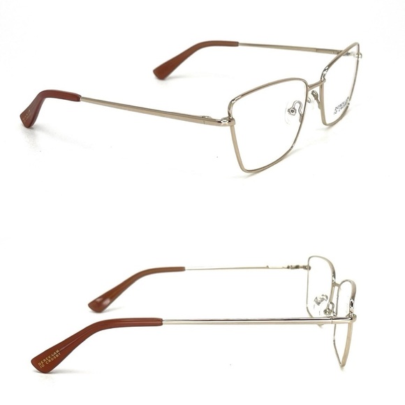 New Derek Lam 10 Crosby Lane Frames Glasses Light Gold Full Rim Cat Eye Eyewear - Picture 2 of 6
